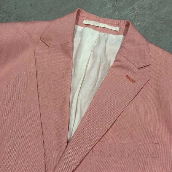Alessandro Cantarelli Blazzer Lightweight Cotton Unstructered Italy Pink 42R - Picture 4 of 9